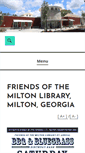 Mobile Screenshot of miltonlibraryfriends.org