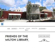 Tablet Screenshot of miltonlibraryfriends.org